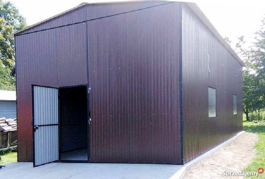 Garaż Blaszany 4x8 Garaże Blaszane Hale Wiaty