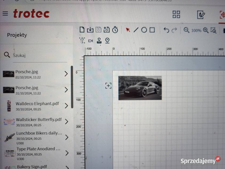 Laser Trotec Speedy 300 C30 30W CO2 Grawerka Pozostałe małopolskie Kraków sprzedam
