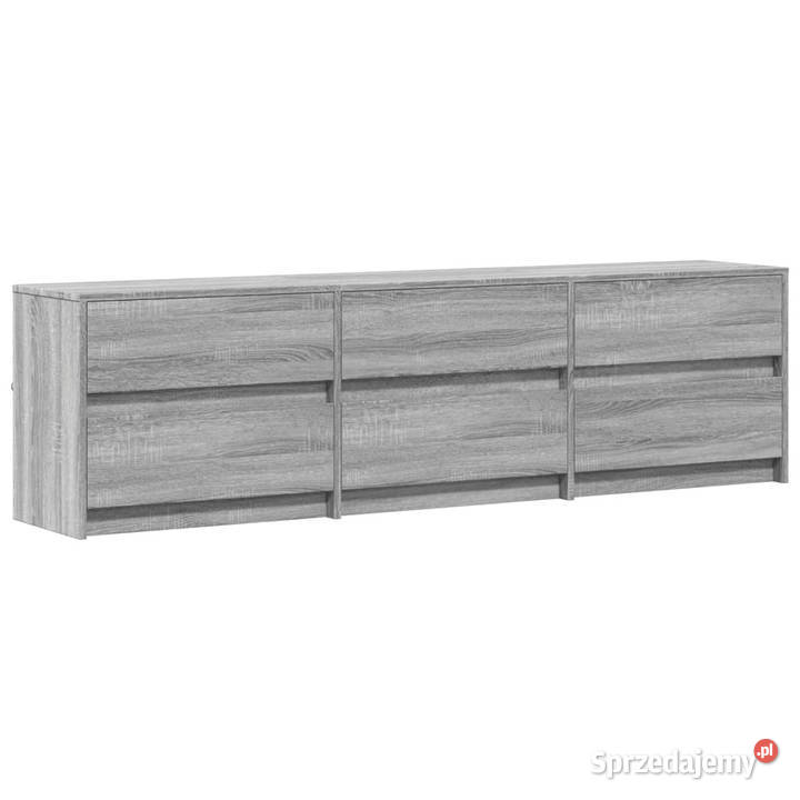 Szafka pod TV z LED szary dąb sonoma 180x34x50