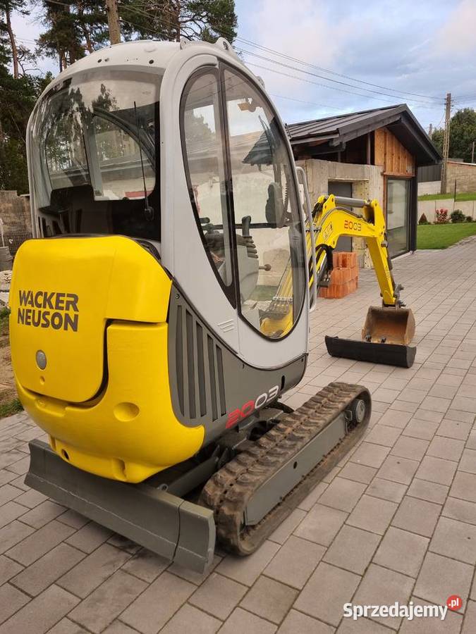 Minikoparka Wacker Neuson 2003 RD 2008r faktura Daniec sprzedam