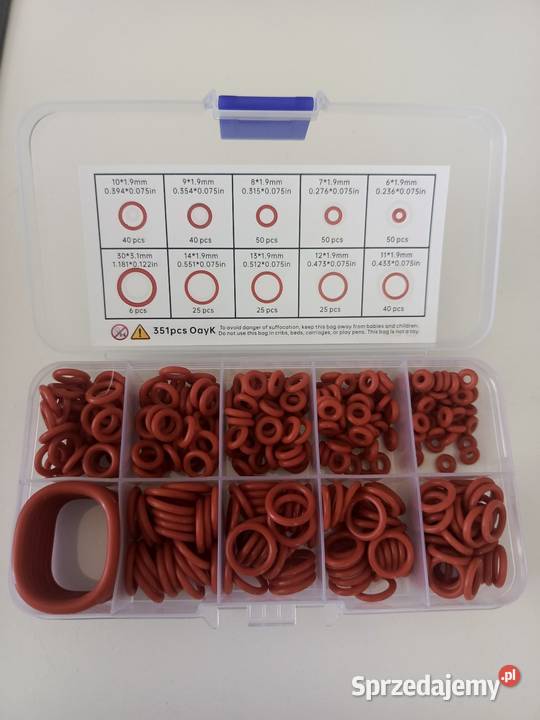 Zestaw uszczelek silikonowe oringi olejoodporne Rydułtowy