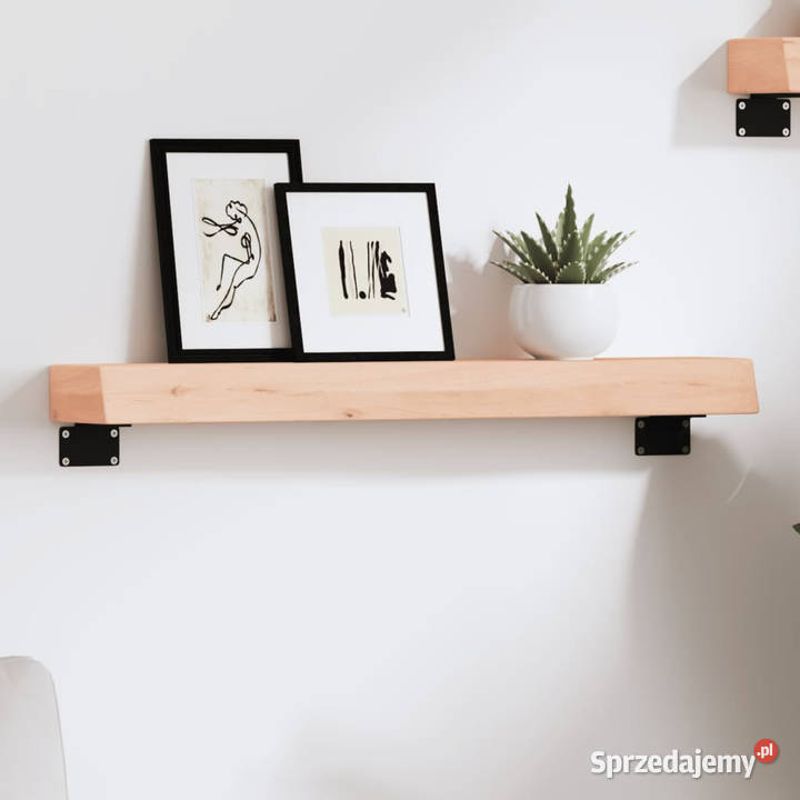 Półka 60x10x6 surowe lite drewno dębowe WM363520 Warszawa