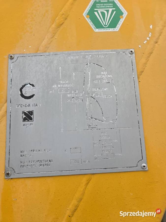 Podnośnik Koszowy Zwyżka
