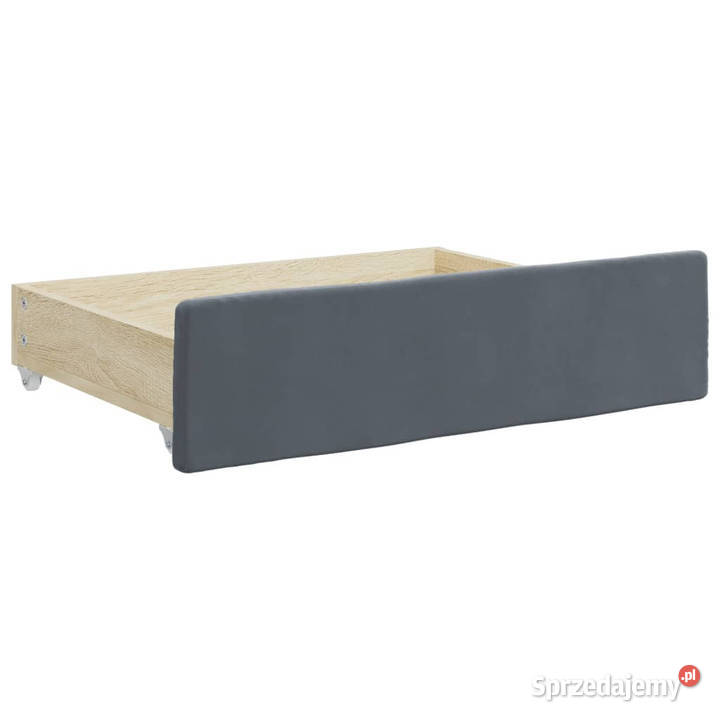 Sofa rozsuwana z szufladami ciemnoszara aksamit mazowieckie Warszawa