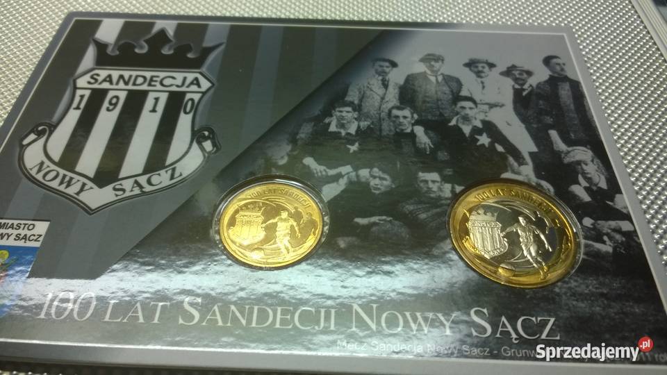 monety Blister 3 i 7 Sączów 100 lat Sandecji Warszawa