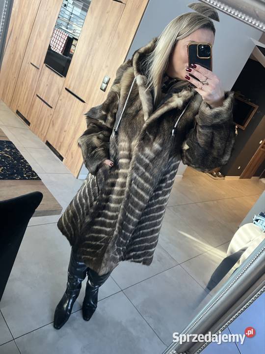 Sprzedam w stanie idealnym futro z wilka LXL Kraków sprzedam