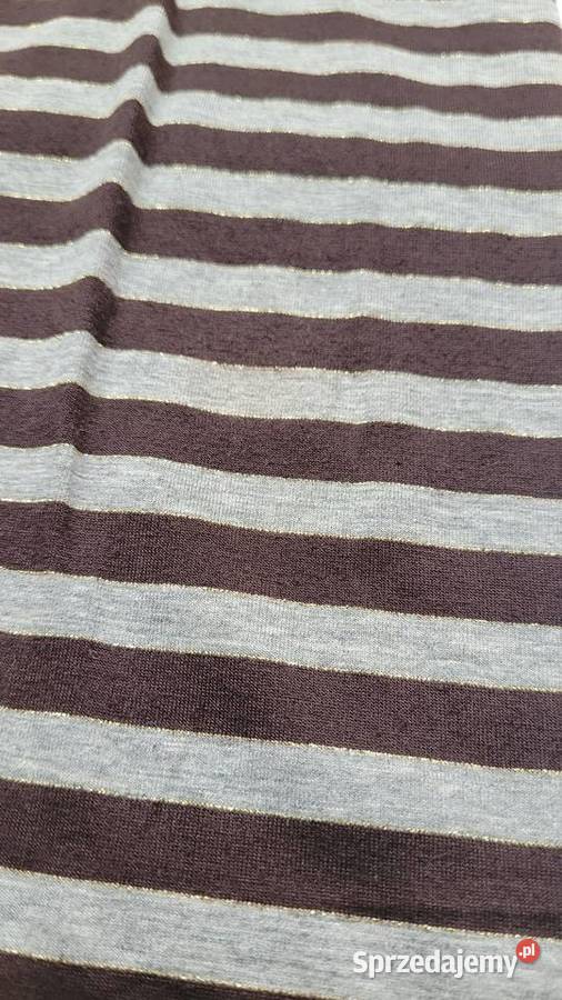 Legginsy brązoweszare ze złotą nitką Spodnie Piekary Śląskie