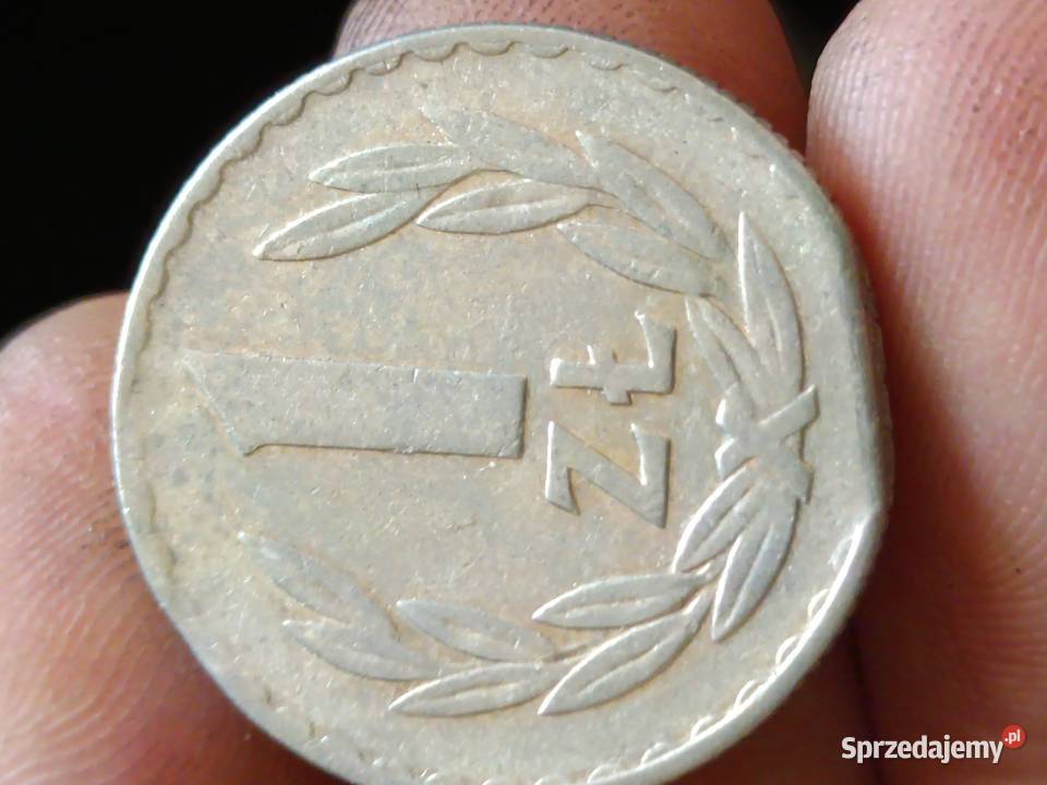 Sprzedam monetę 1 zloty 1974 odkrój blachy Numizmatyka