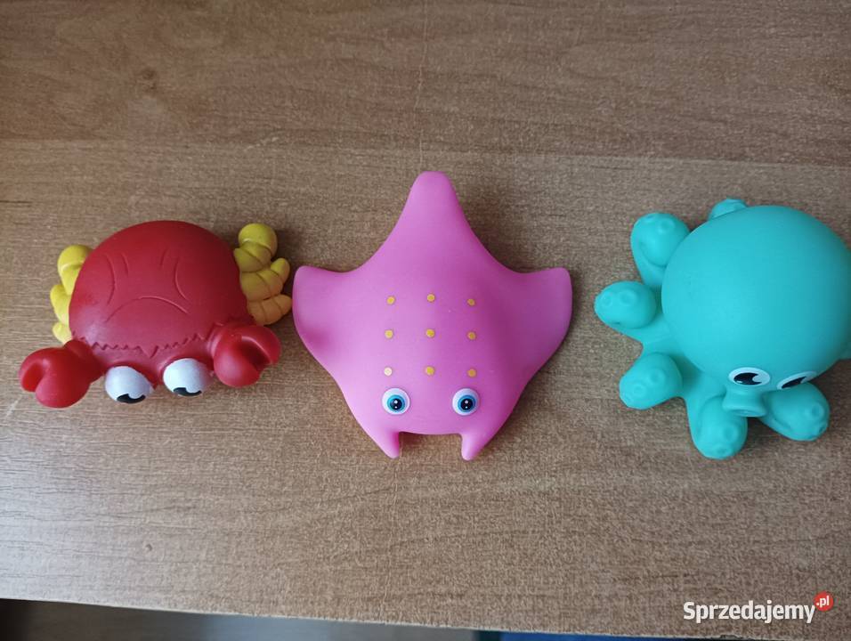 Kaczka nakręcana i gumowe zabawki pływające Bieruń