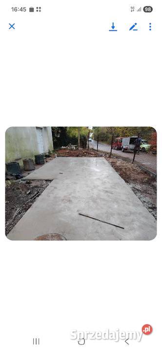 Wylewki betonowe garaże tarasy i altany Długa Kościelna