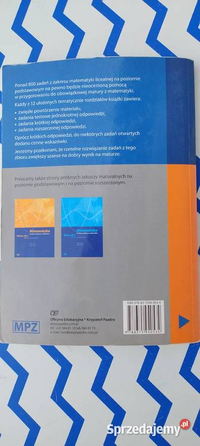 Powtórka przed maturą Matematyka Zadania matematyka Lublin
