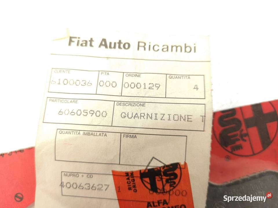 USZCZELKA GŁOWICY ALFA ROMEO 164 155 33 25 TD Uszczelki silnika i osprzętu lubelskie sprzedam