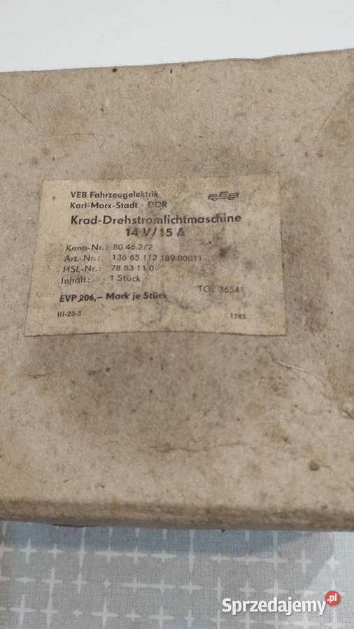 Orginalny zapłon mz etz Łódź sprzedam