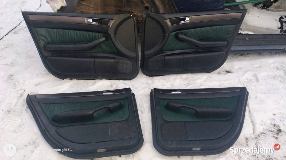 Tapicerki drzwiowe skórzane Audi A6 C5 Lubin
