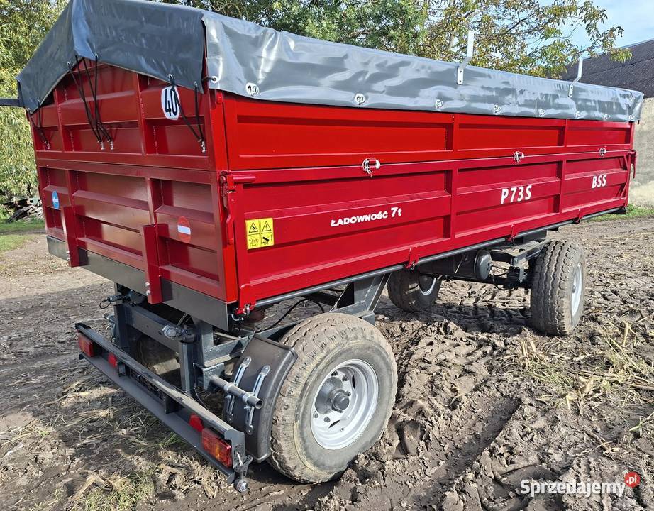 Przyczepa wywrotka BSS BRANDYS P73S hl 60118011 nieuszkodzony Śmigiel