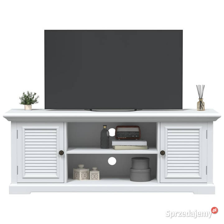 Szafka pod TV biała 110x30x41 materiał Warszawa