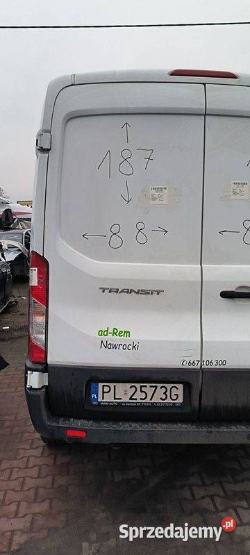 DRZWI LEWE TYŁ FORD TRANSIT MK8 2022 Części samochodowe