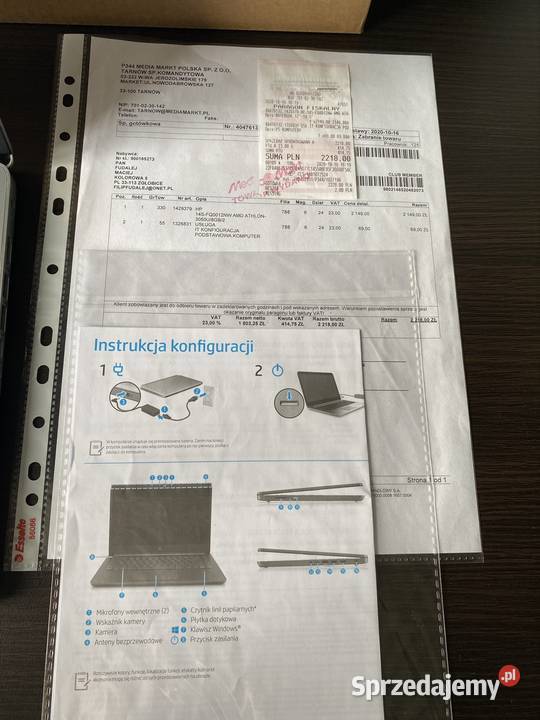 HP Laptop 14sfq0012nw Stan IDEALNY nowy AMD Zbylitowska Góra