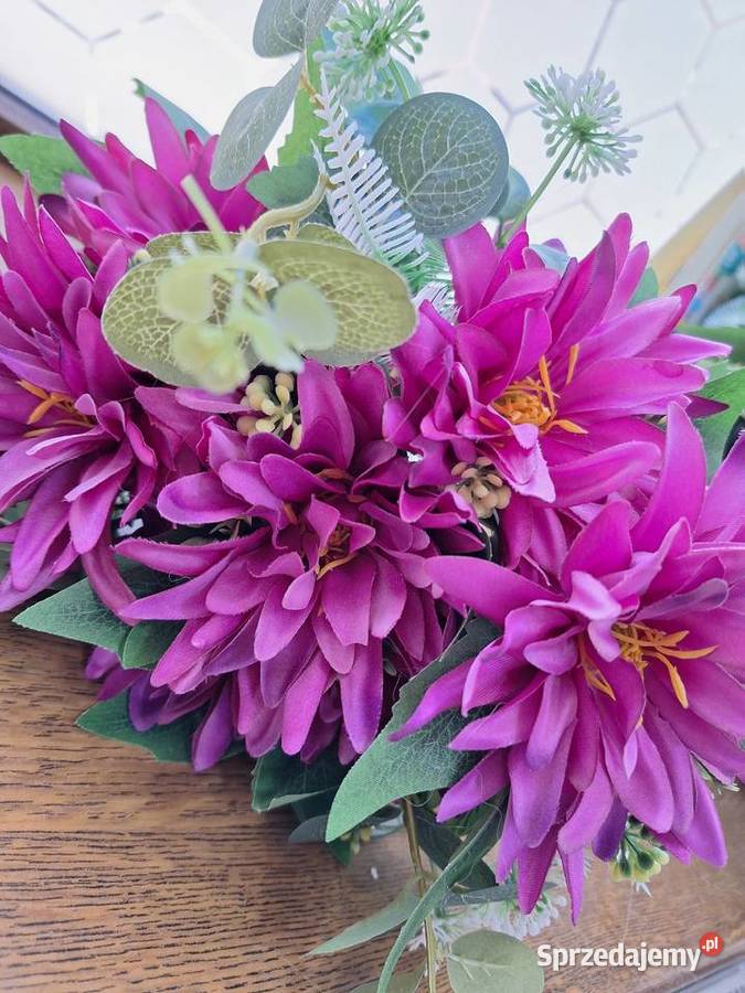Bukiet sztuczne kwiaty dalia 48 lubuskie Żagań
