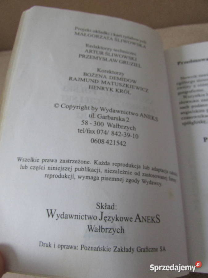 słownik języka angielskiego z transkrypcją Kraków