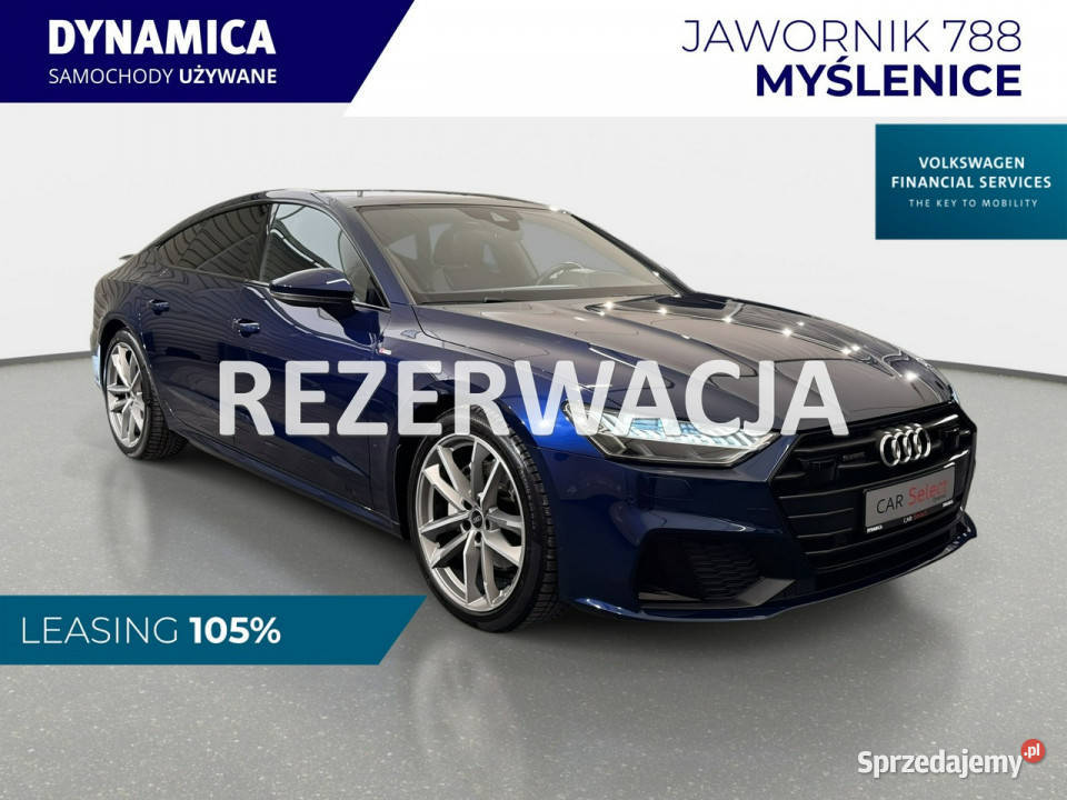 Audi A7 Sportback VAT 23 45TFSI mHEV 265 Stronic isofix Myślenice