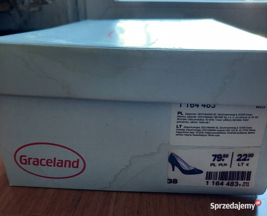 Szpilki granatowe Rozmiar 38 Kraków