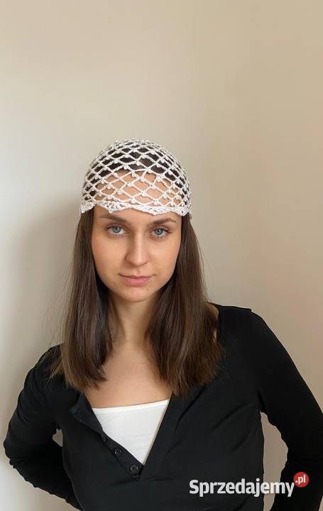 Ażurowa czapeczka dokerka lubelskie Jastków
