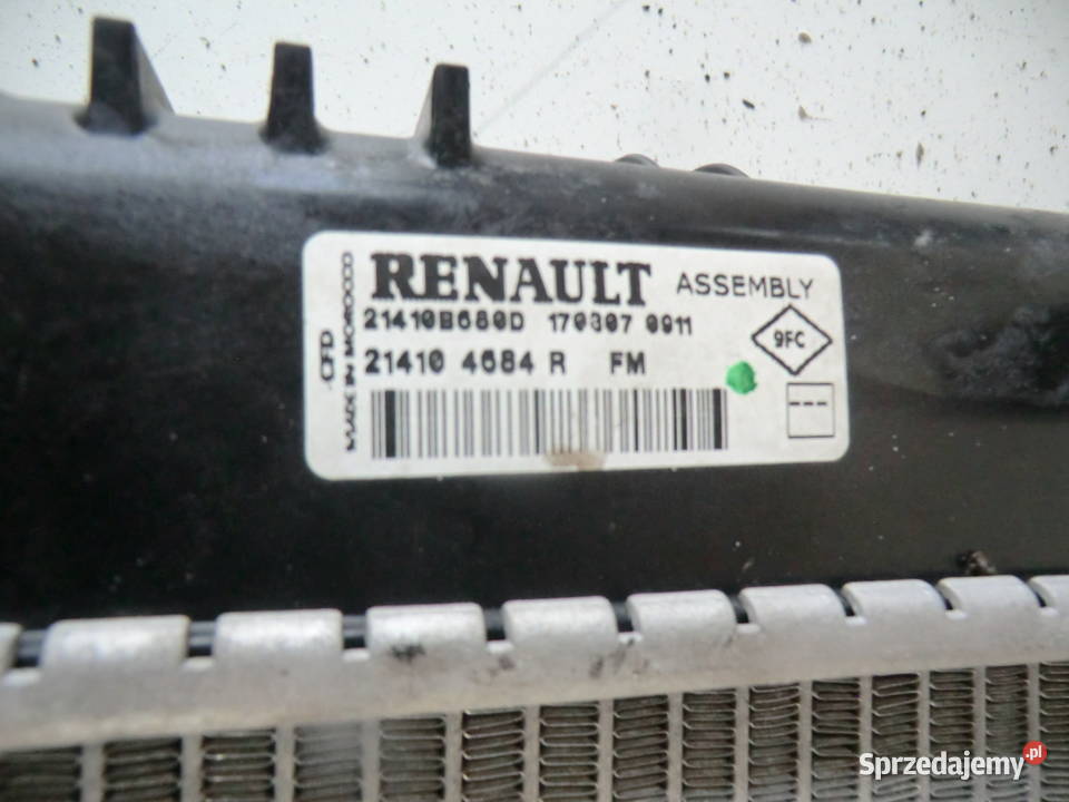 Renault Clio IV Captur chłodnica wody Części samochodowe małopolskie Krzeszowice