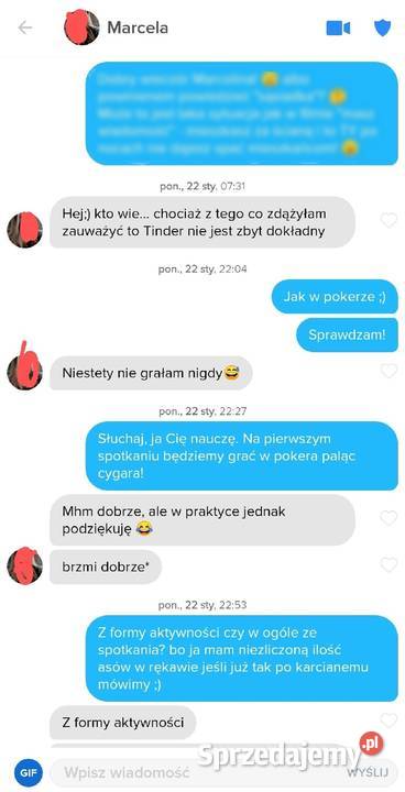 Tinder zacząć rozmowę 69 otwieraczy gotowe Warszawa