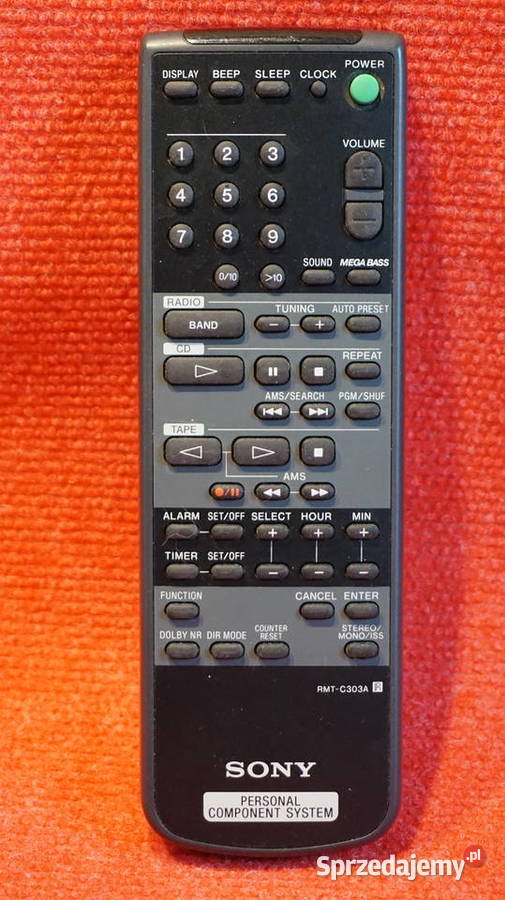 pilot Sony Personal Component System RMTC303A zachodniopomorskie Stargard