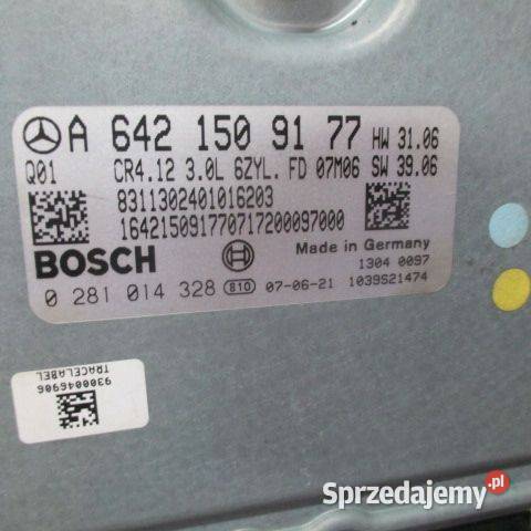 MERCEDES KOMPUTER ZESTAW 30 CDI A6421509177 wielkopolskie Rakoniewice