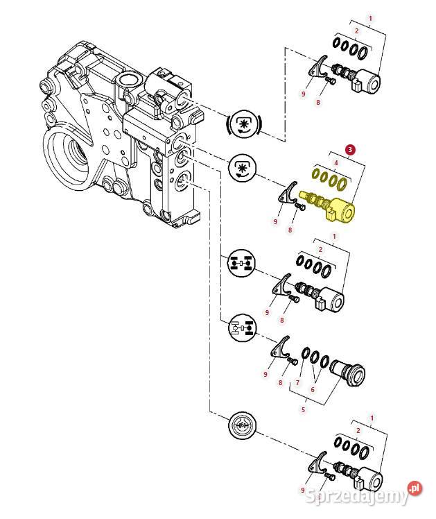 Elektrozawór Massey Ferguson 4363356M3 ORYGINAŁ podlaskie