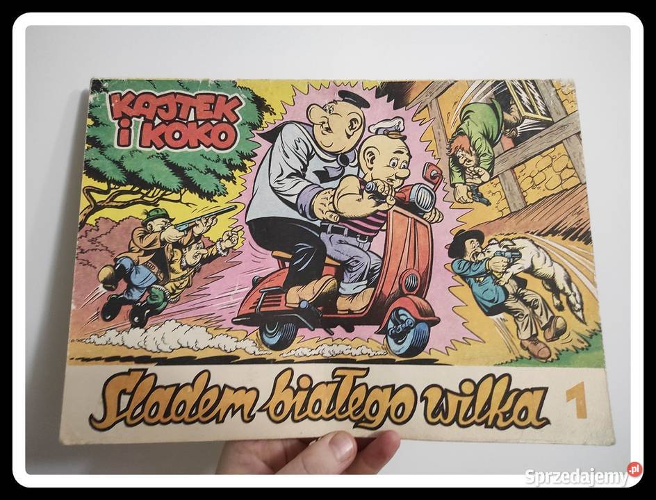 Kajtek i Koko Śladem białego wilka komiks 1989 mazowieckie