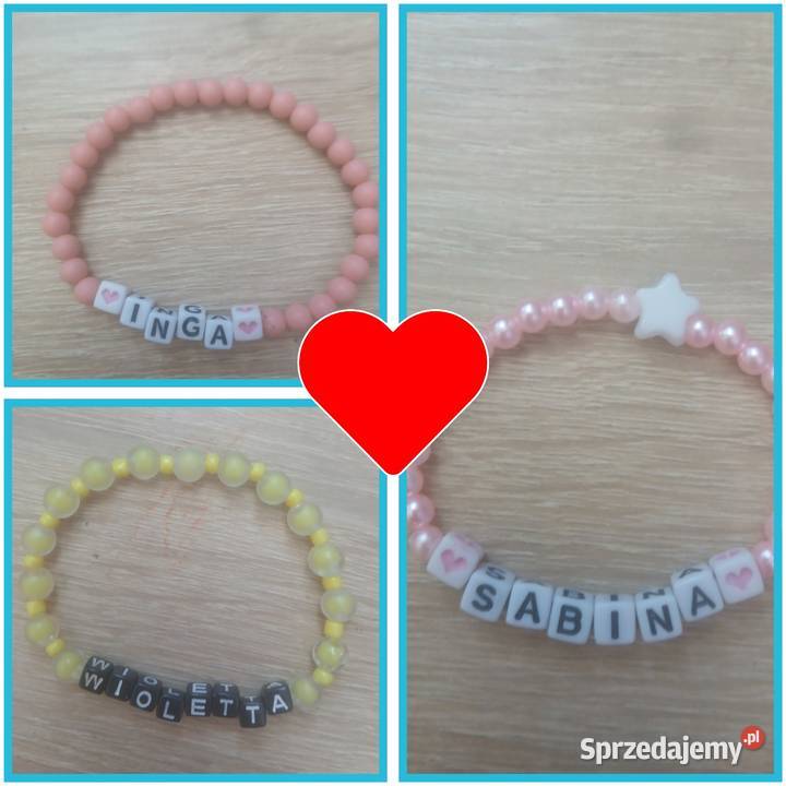 Bransoletki imienne personalizowane śląskie Żory