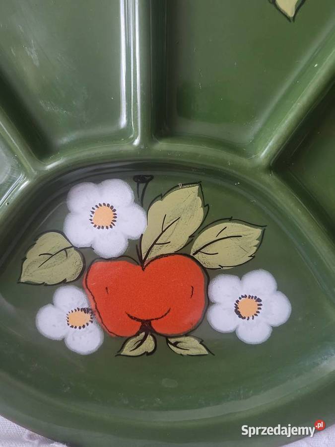 Talerz patera kabaret ceramika recz malowana syg Łódź