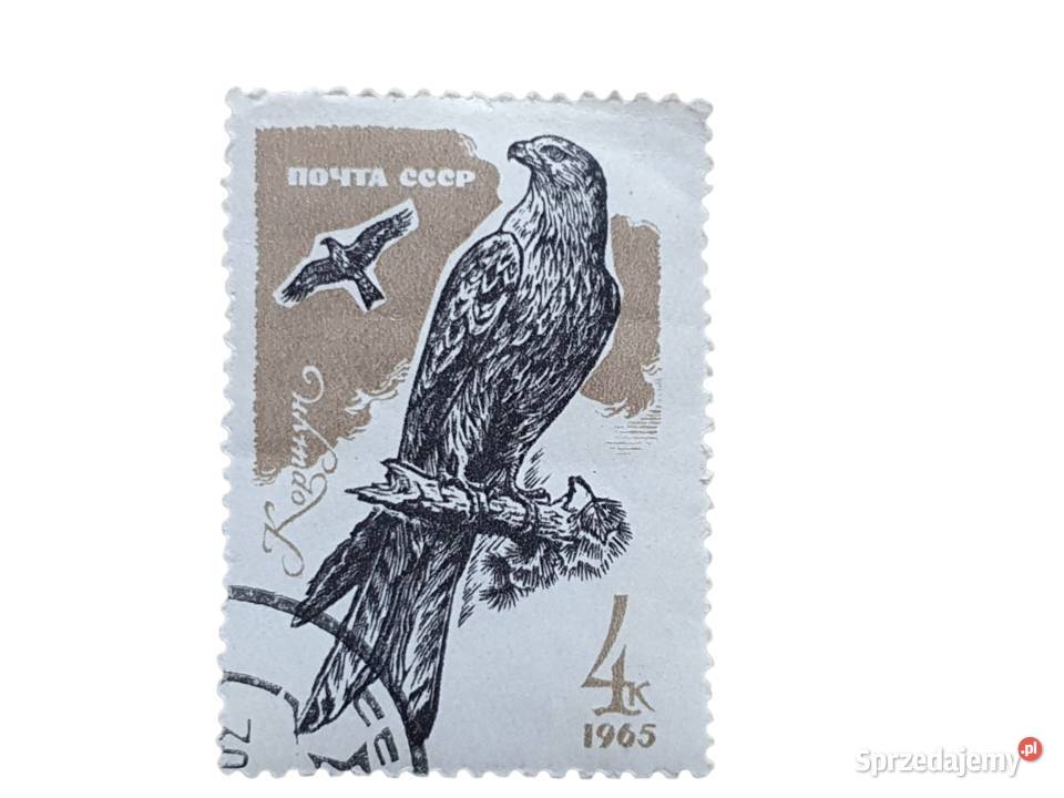 Stary znaczek pocztowy ZSRR 1965 Ptaki drapieżne