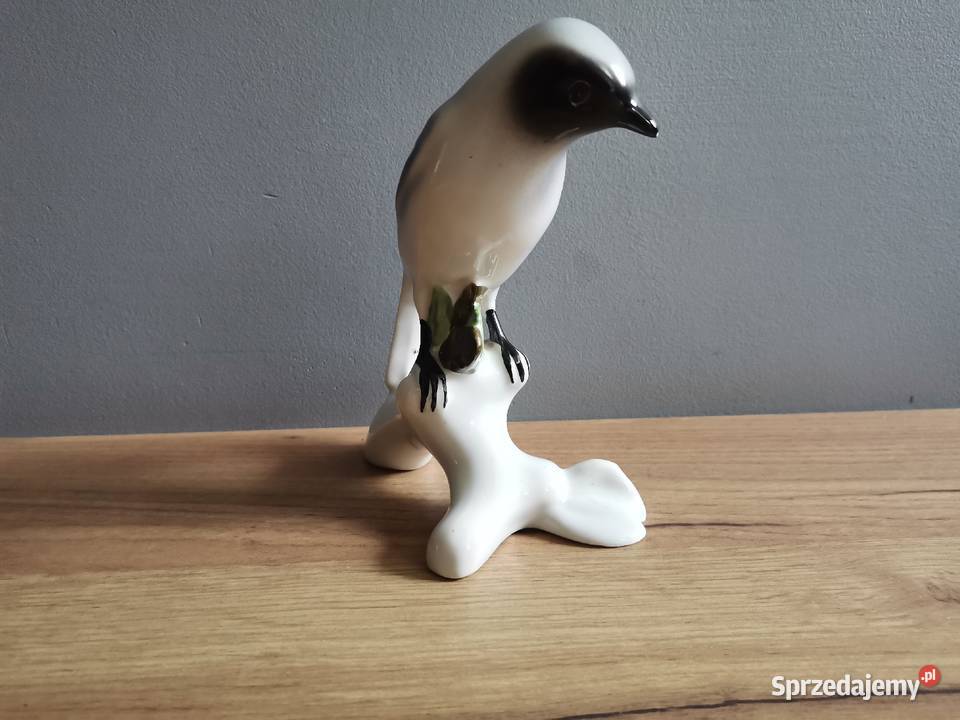 Stara figurka porcelanowa Ptak Dzieżba śląskie