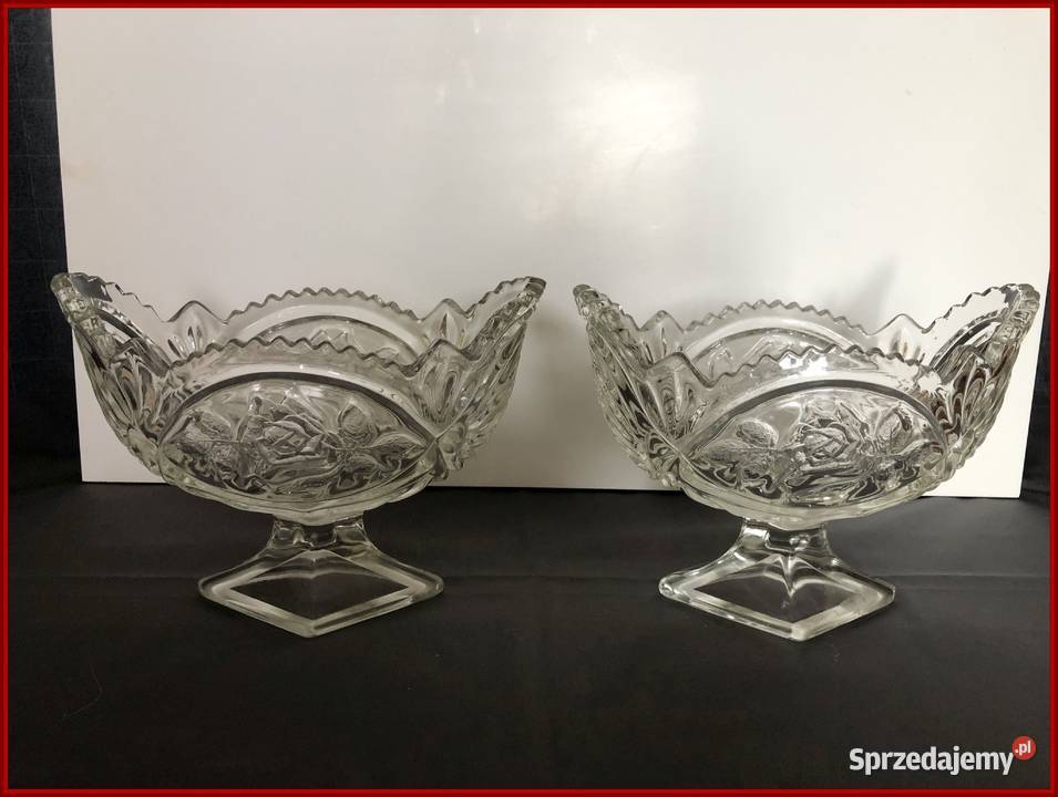 Sprzedam 2 SZKLANE PATERY na owoce ciastka Patery Staroźreby