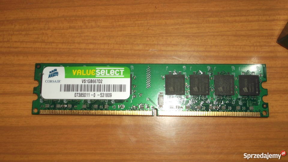 2 x Corsair Value Select DDR2 1GB PC5300 DDR2 Poznań