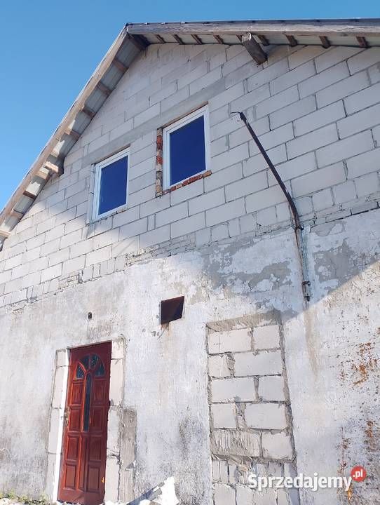 Działka z budynkiem gospodarczym betonowe Tomaszów Lubelski