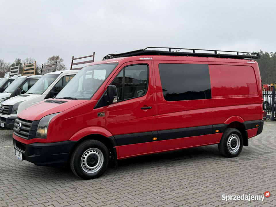 Volkswagen Crafter Brygadówka Doka 6 osób L2H1 Widełki