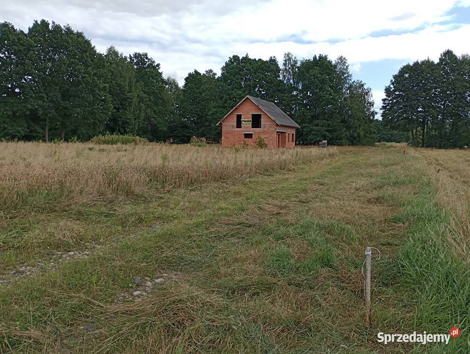 Dom w stanie surowym 136m2 Nowy Olesiec Dz 4000m2 Sprzedaż
