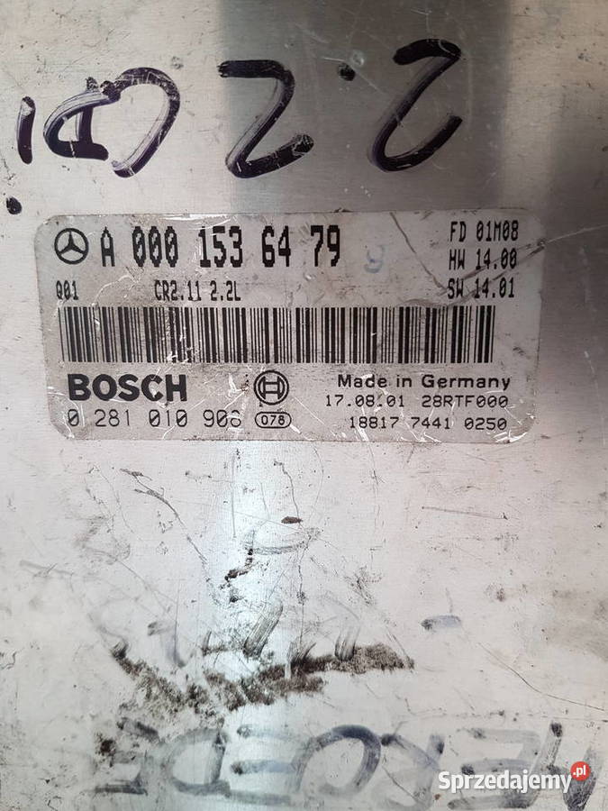 MERCEDES W203 22 CDI KOMPUTER SILNIKA A001536479 Turek sprzedam