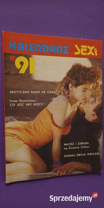 Kalendarz sexi 1991 - doskonały stan - książkowy