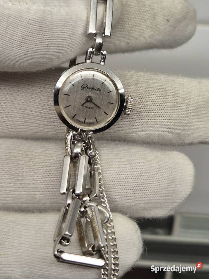 Damski mały zegarek biżuteryjny Glashutte sprzedam