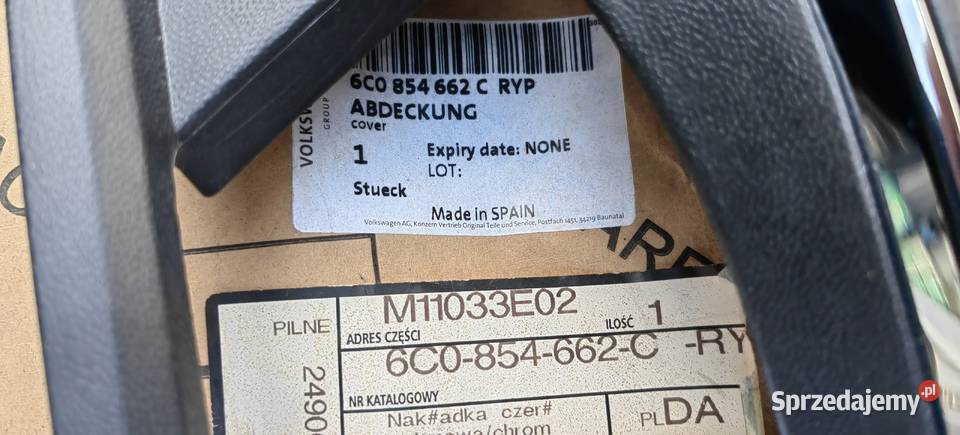 6C0854662C RYP VW POLO nakładka prawa czerń sprzedam