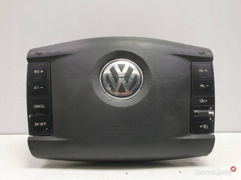 VW Touareg PODUSZKA POWIETRZNA KIEROWCY Airbag Poduszki powietrzne Motoryzacja