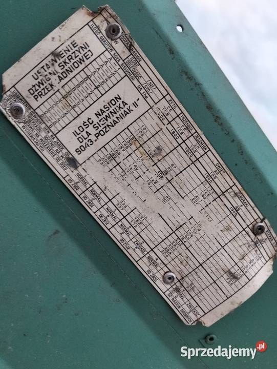 Siewnik poznaniak 27 metra świętokrzyskie Huta Koszary