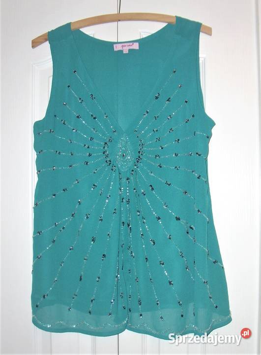 Turkusowa bluzka zielony Lublin