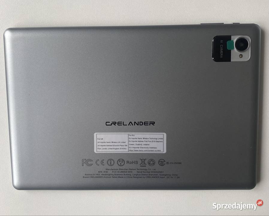 Tablet 101 cala Crelander W30 Android 16 zestaw Tablety i palmtopy Kraków